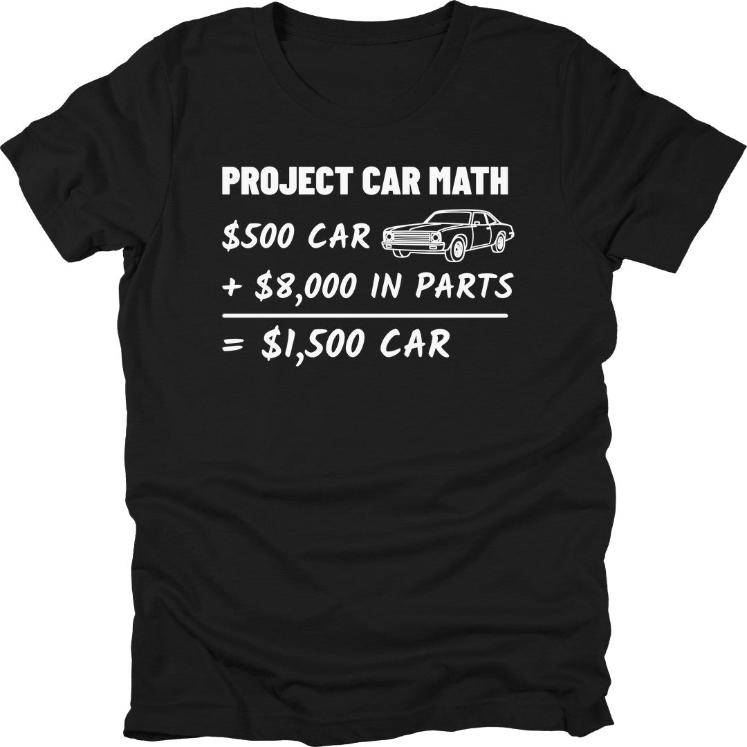Project Car Math t-shirt in Black