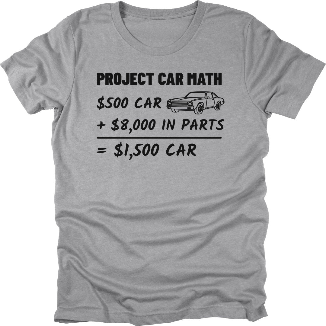 Project Car Math t-shirt in Sport Grey