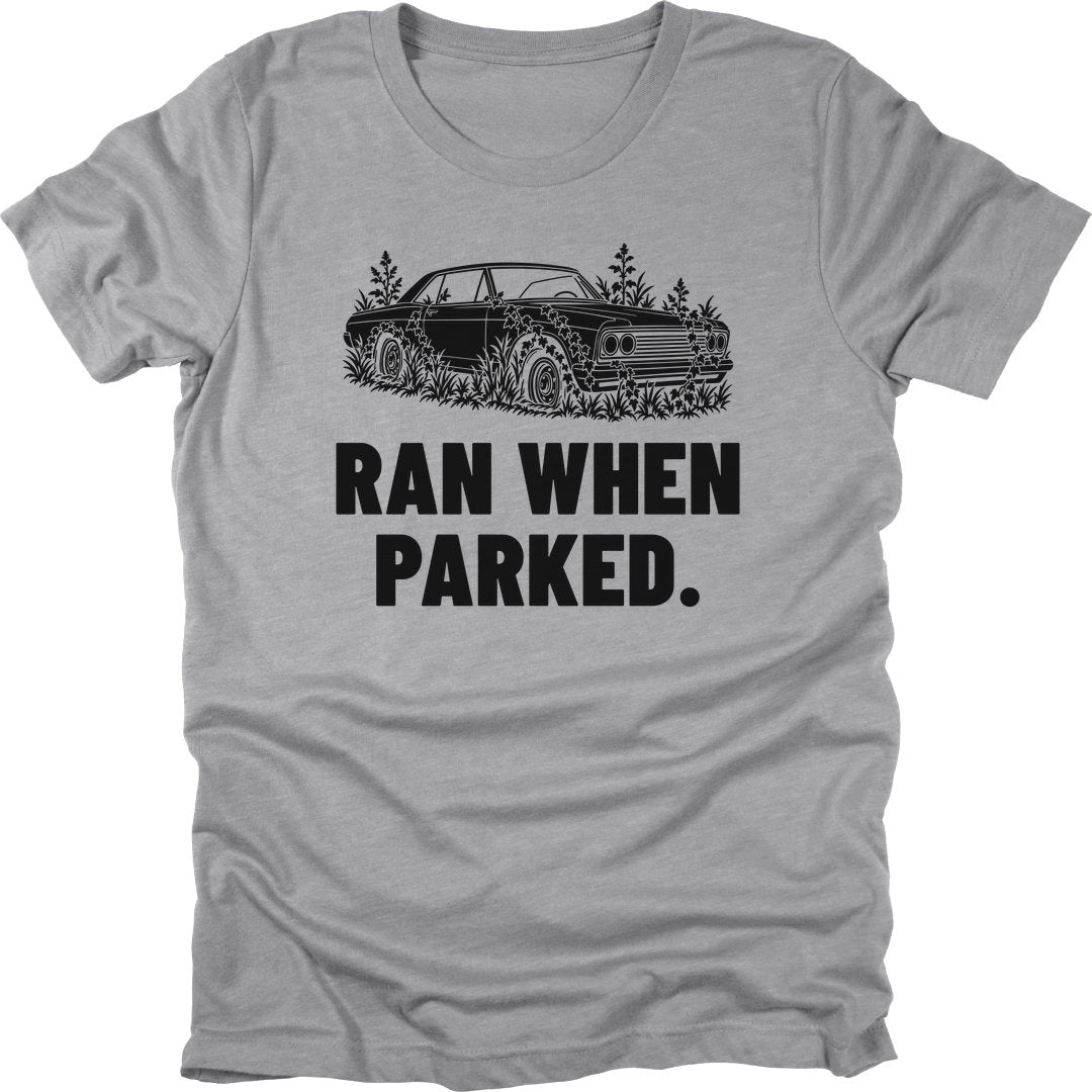 Ran When Parked t-shirt in Sport Grey