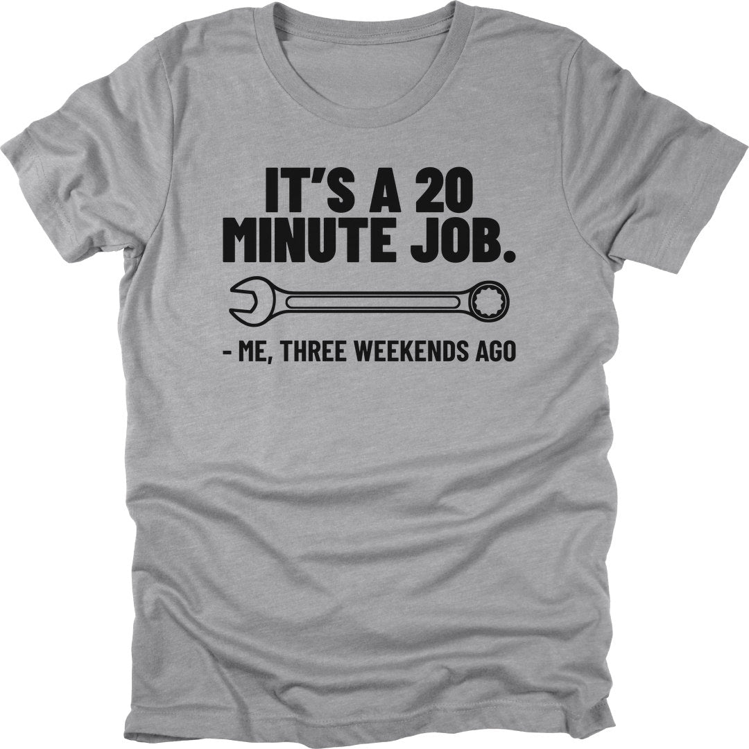 20 Minute Job t-shirt in Sport Grey