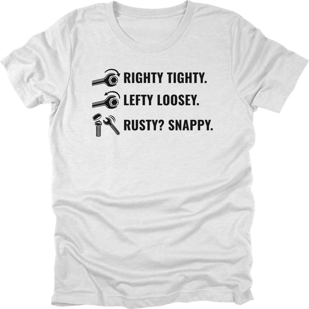Righty Tighty t-shirt in White