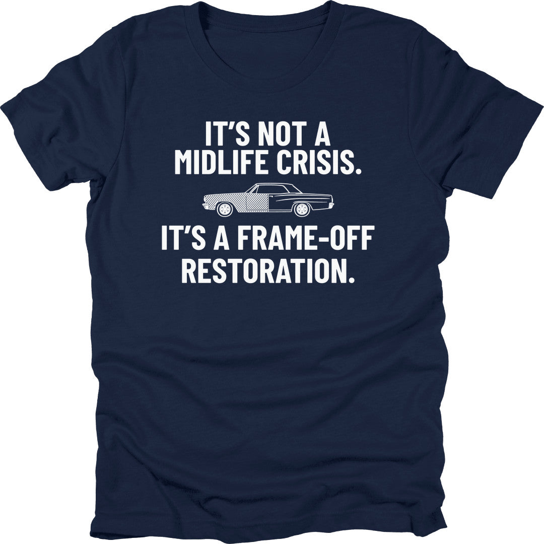 Frame-Off Restoration t-shirt in Navy