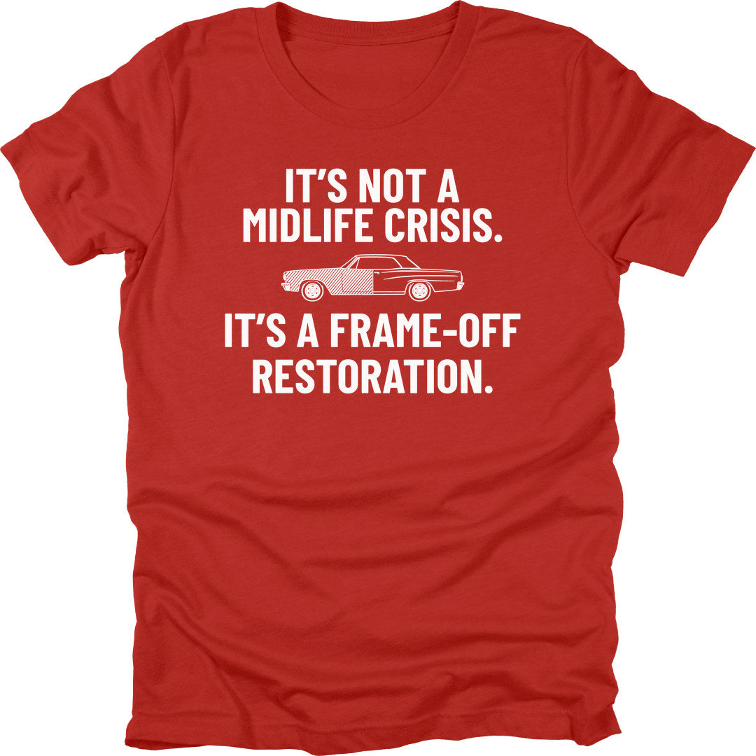 Frame-Off Restoration t-shirt in Red