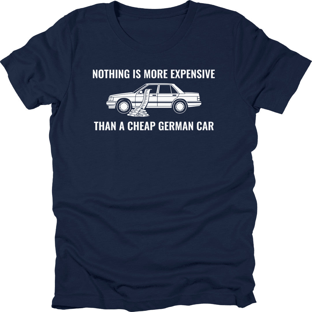 Cheap German Car t-shirt in Navy