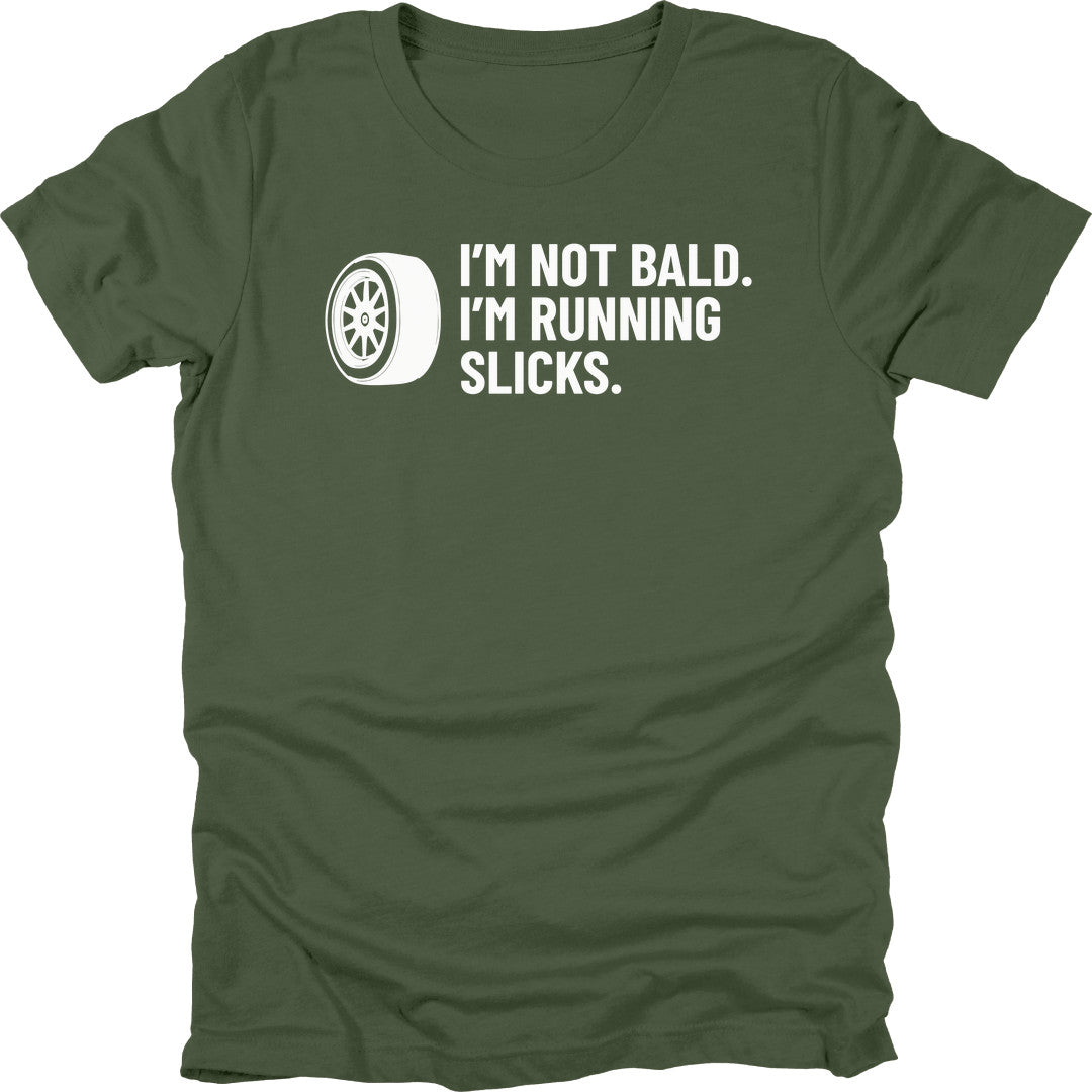 Running Slicks t-shirt in Military Green