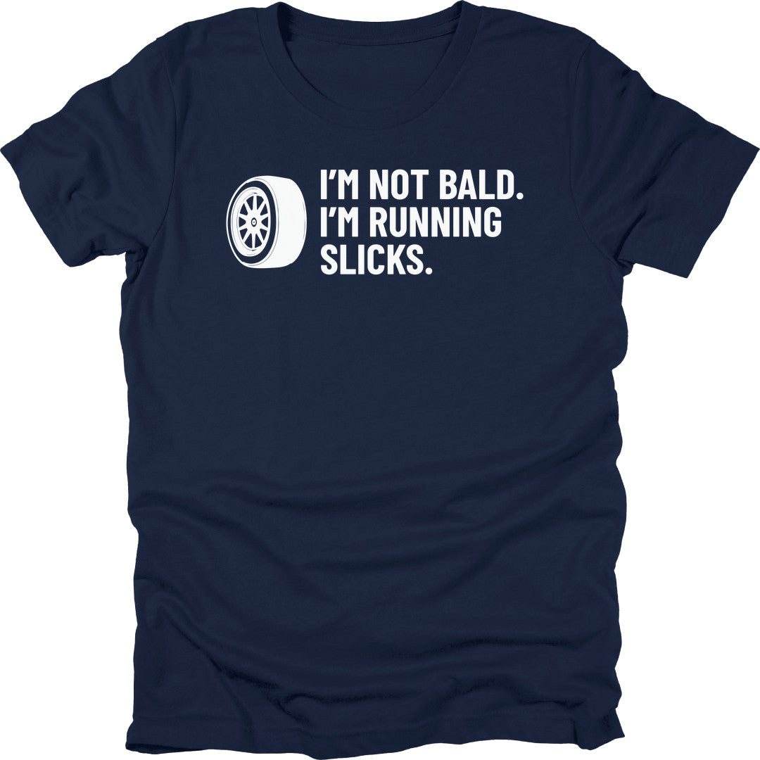 Running Slicks t-shirt in Navy
