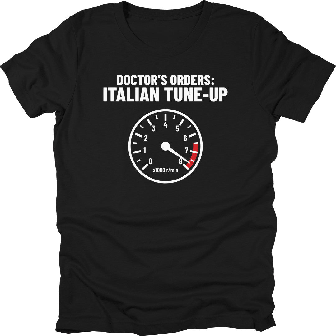 Italian Tune-Up t-shirt in Black