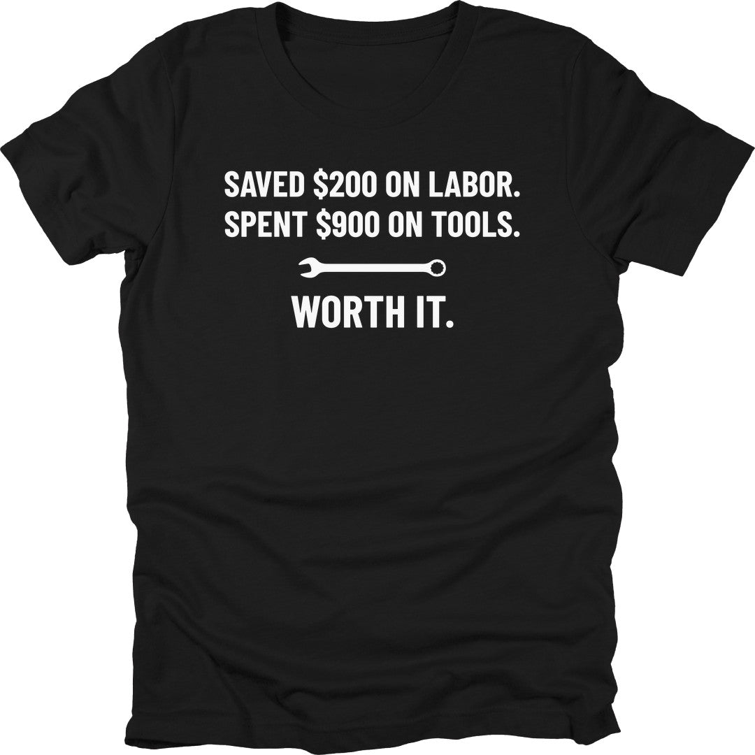 Saved On Labor t-shirt in Black