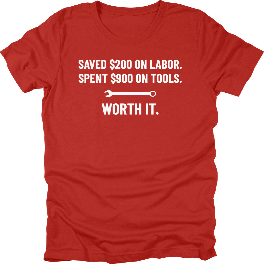 Saved On Labor t-shirt in Red