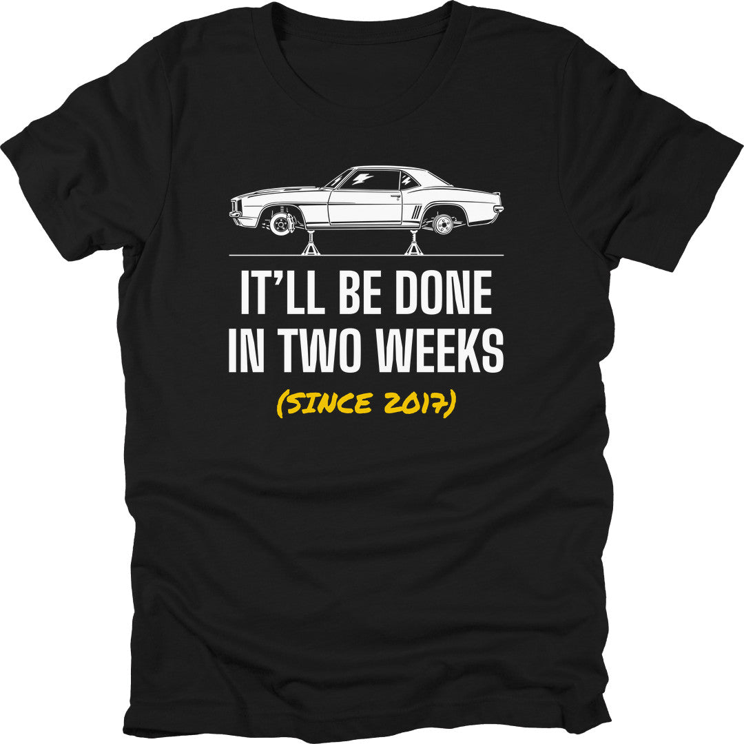 Two More Weeks t-shirt in Black