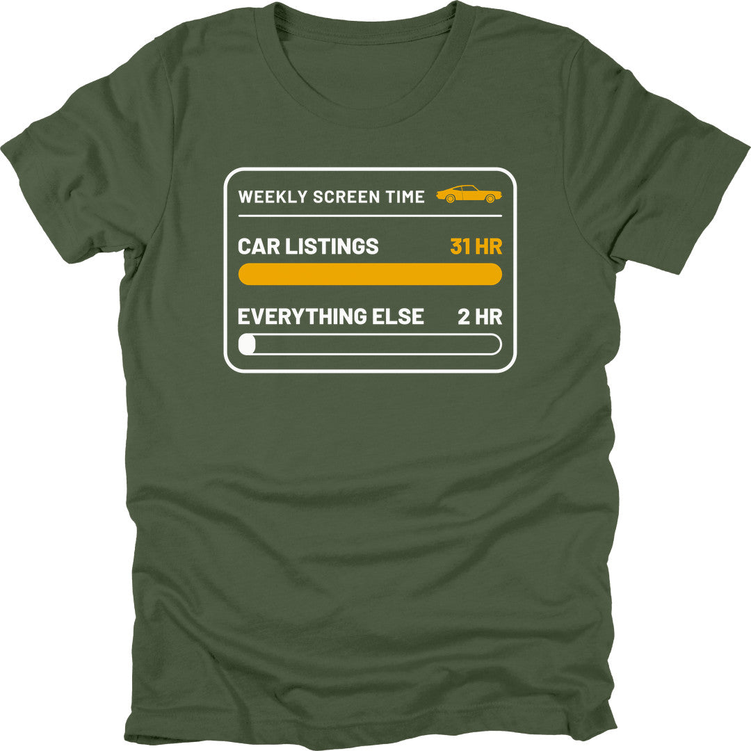 Screen Time t-shirt in Military Green