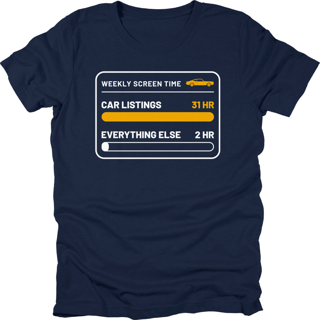 Screen Time t-shirt in Navy