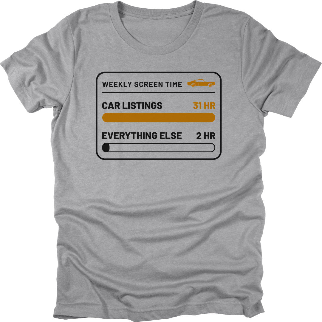Screen Time t-shirt in Sport Grey