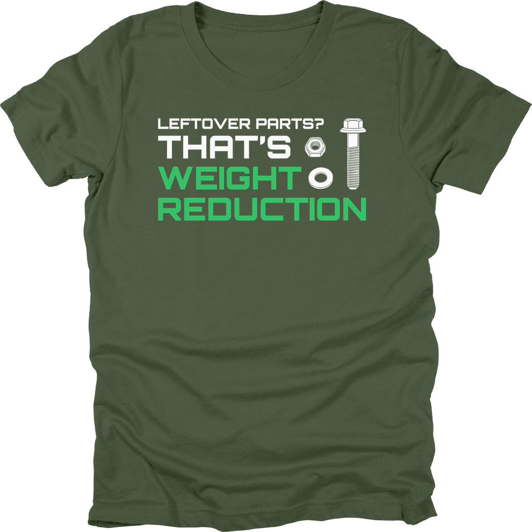 Leftover Parts t-shirt in Military Green
