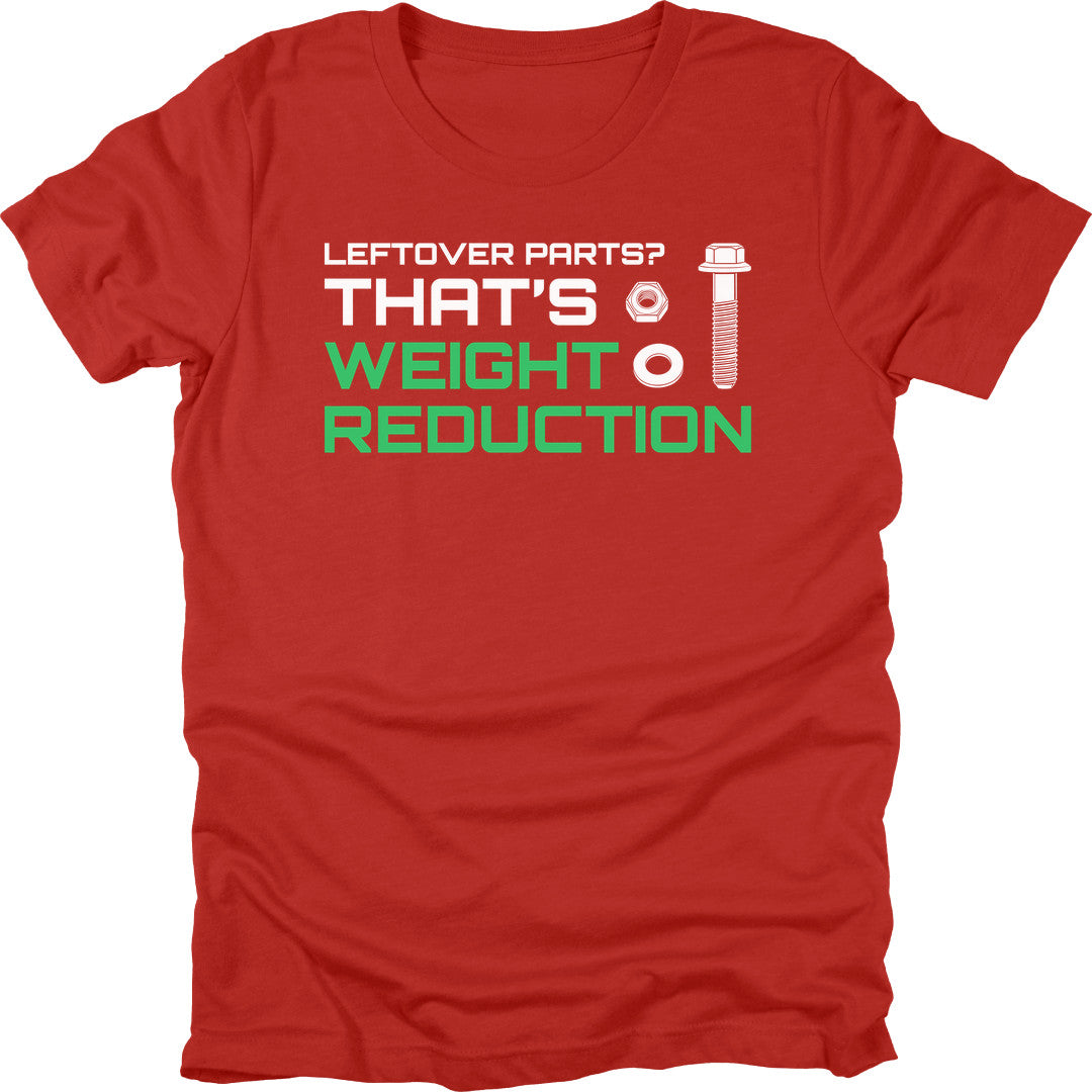 Leftover Parts t-shirt in Red