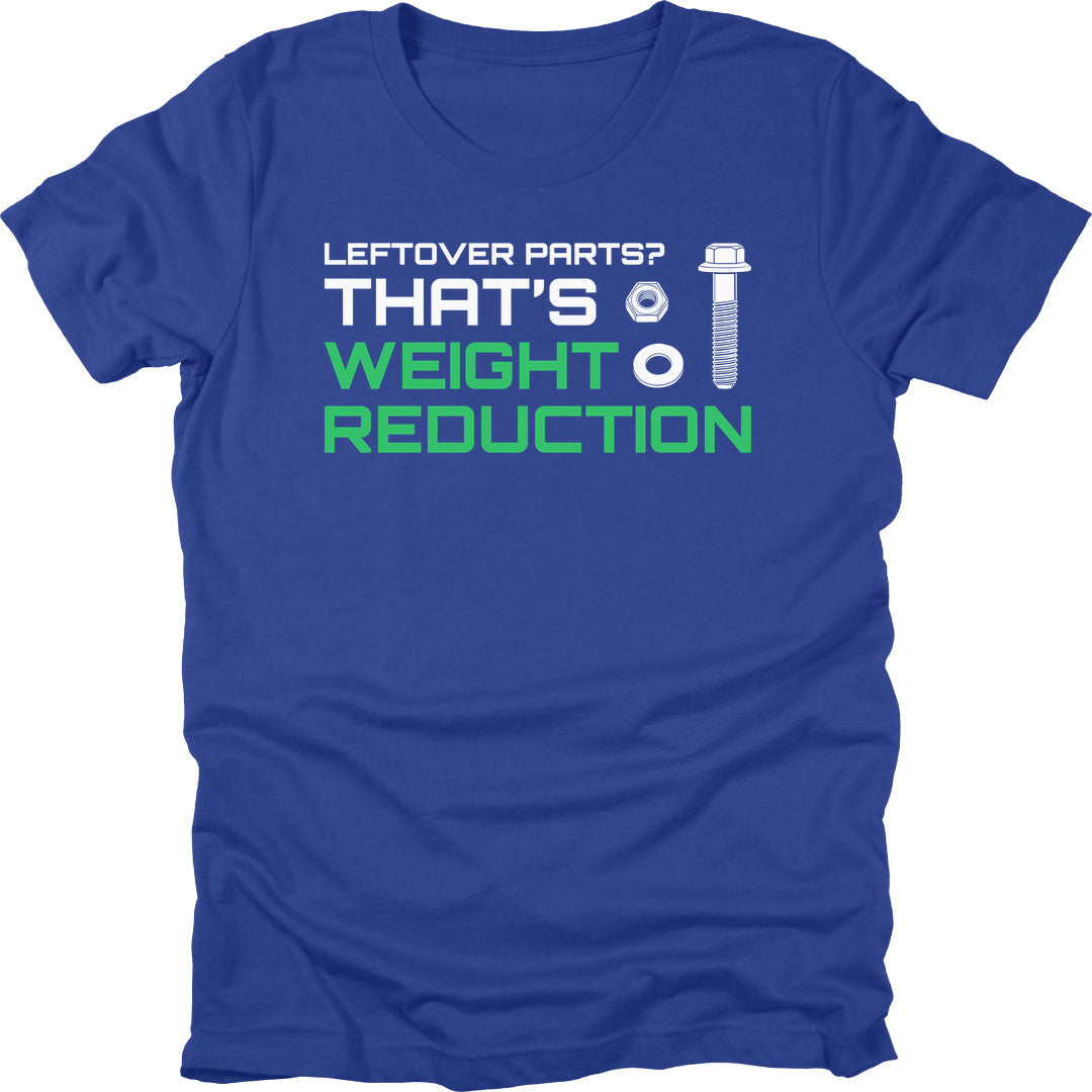 Leftover Parts t-shirt in Royal