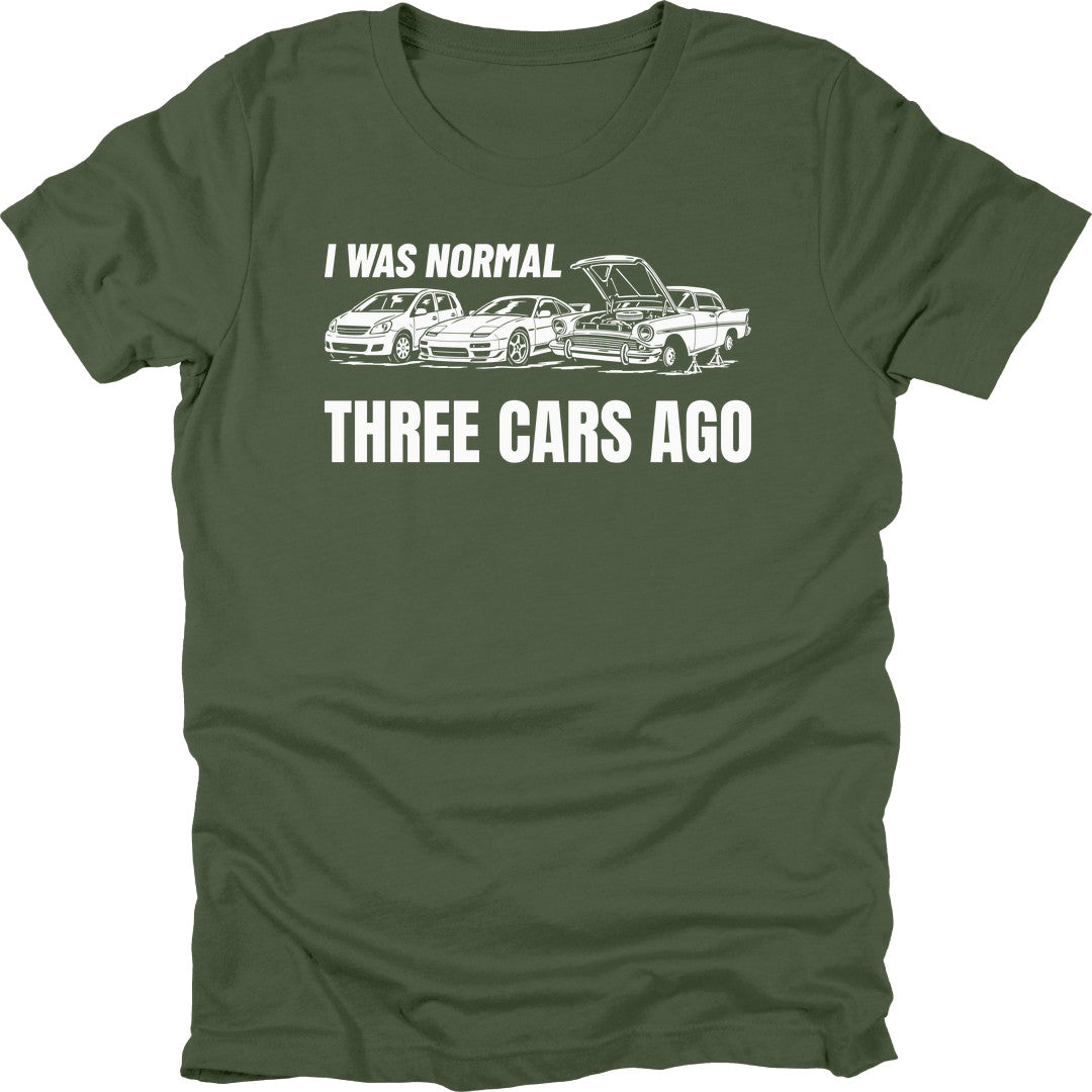 Three Cars Ago t-shirt in Military Green