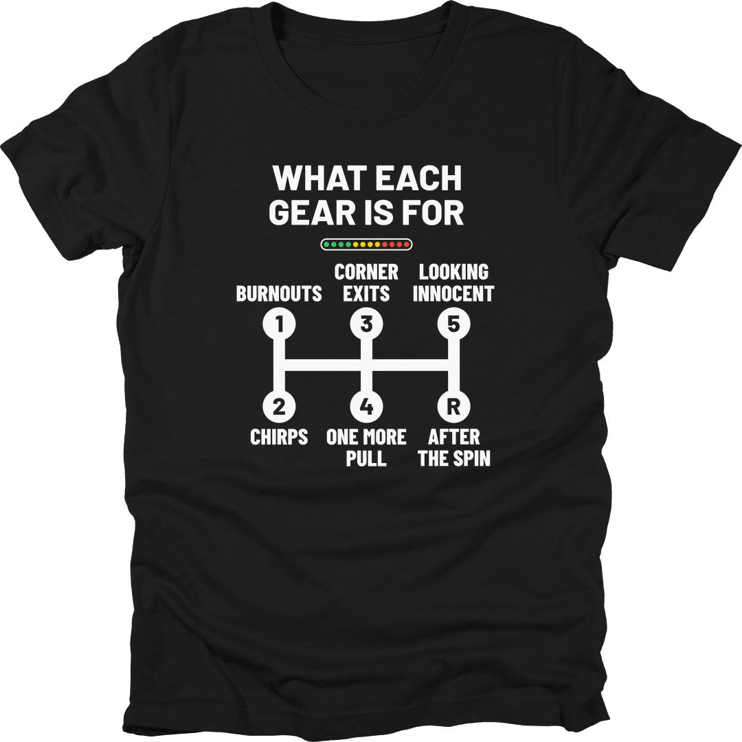 Gear Guide t-shirt in Black