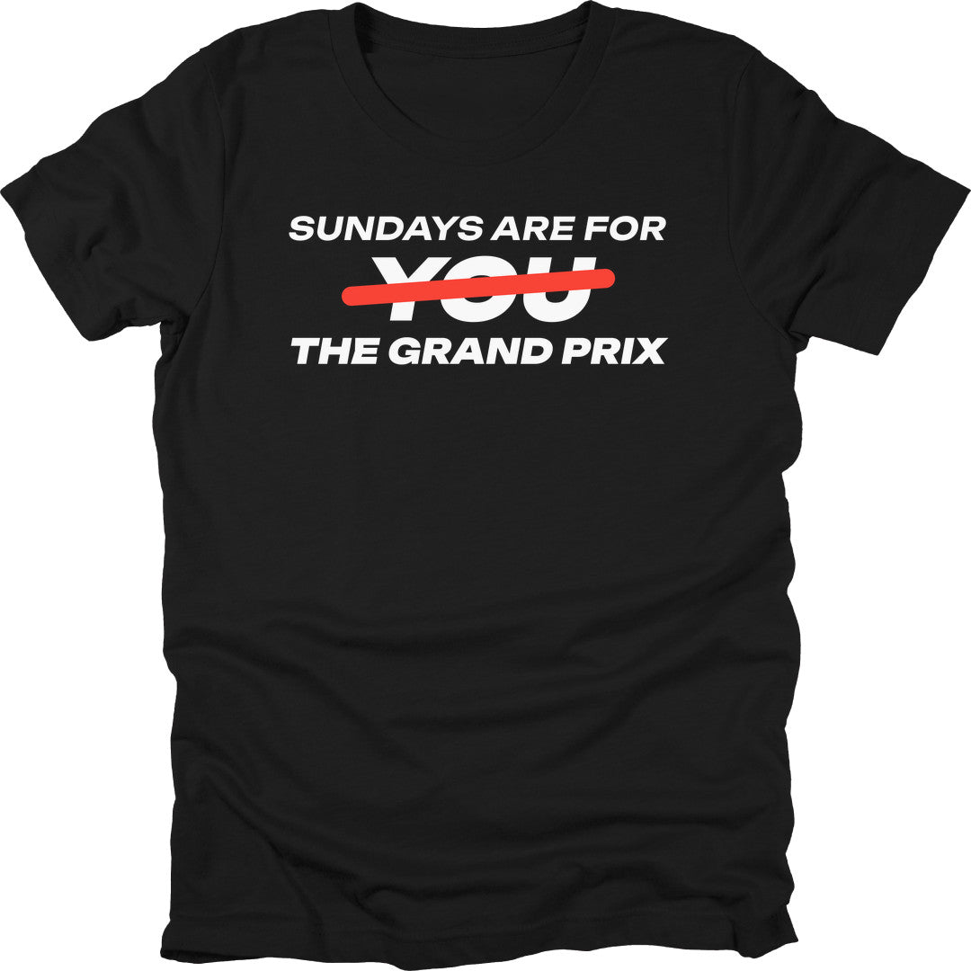 Grand Prix Sundays t-shirt in Black