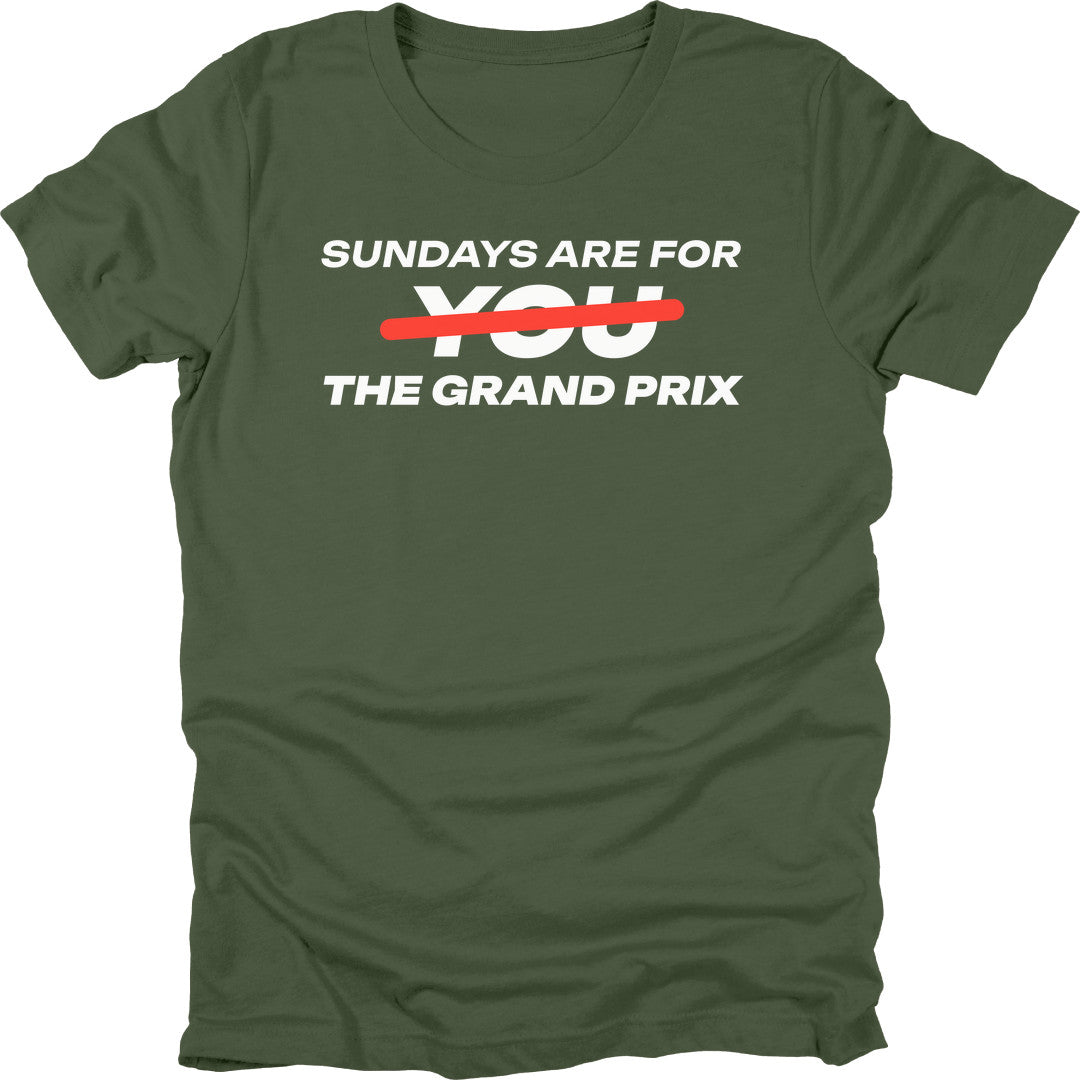 Grand Prix Sundays t-shirt in Military Green