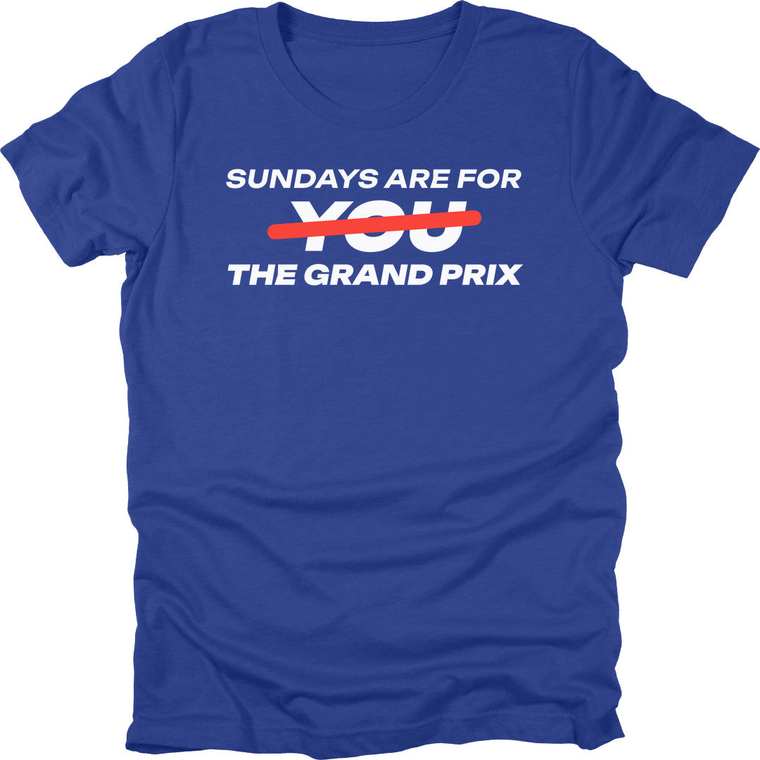 Grand Prix Sundays t-shirt in Royal