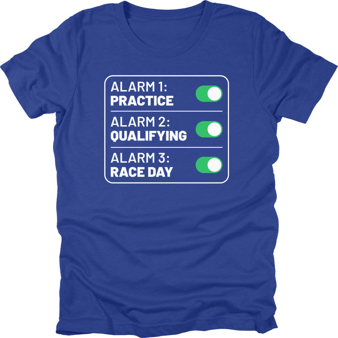 Race Alarms t-shirt in Royal