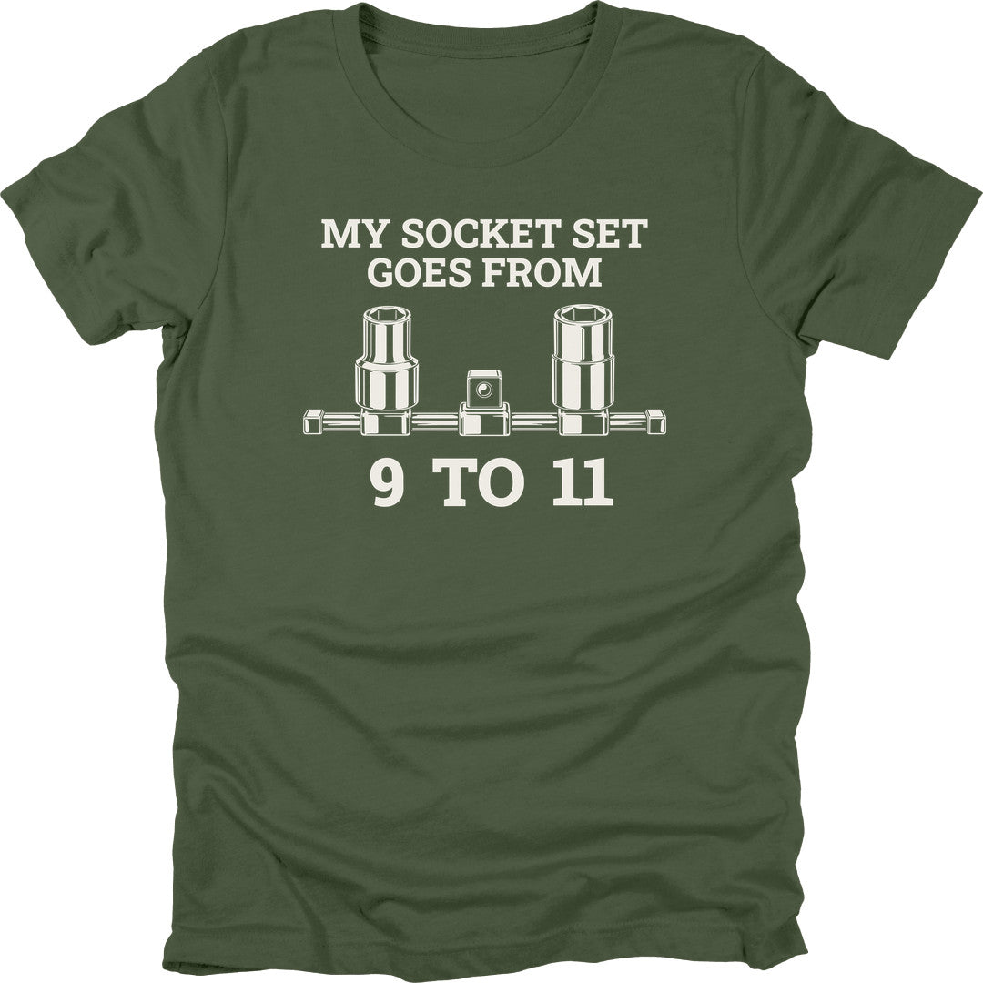 Nine To Eleven t-shirt in Military Green
