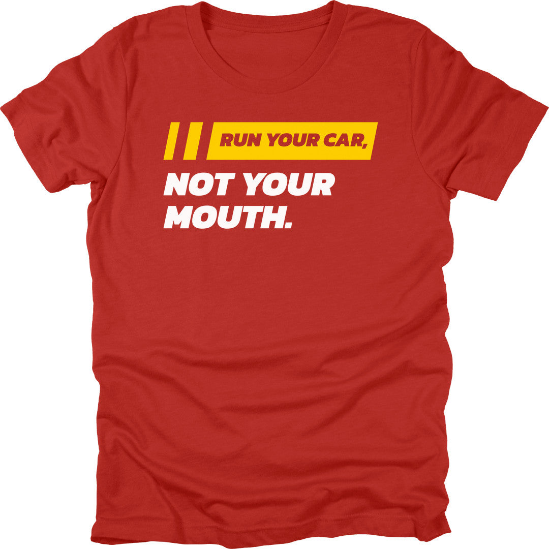 Run Your Car t-shirt in Red