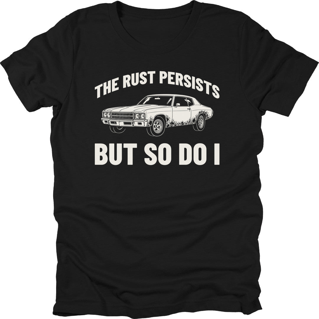 Rust Persists t-shirt in Black