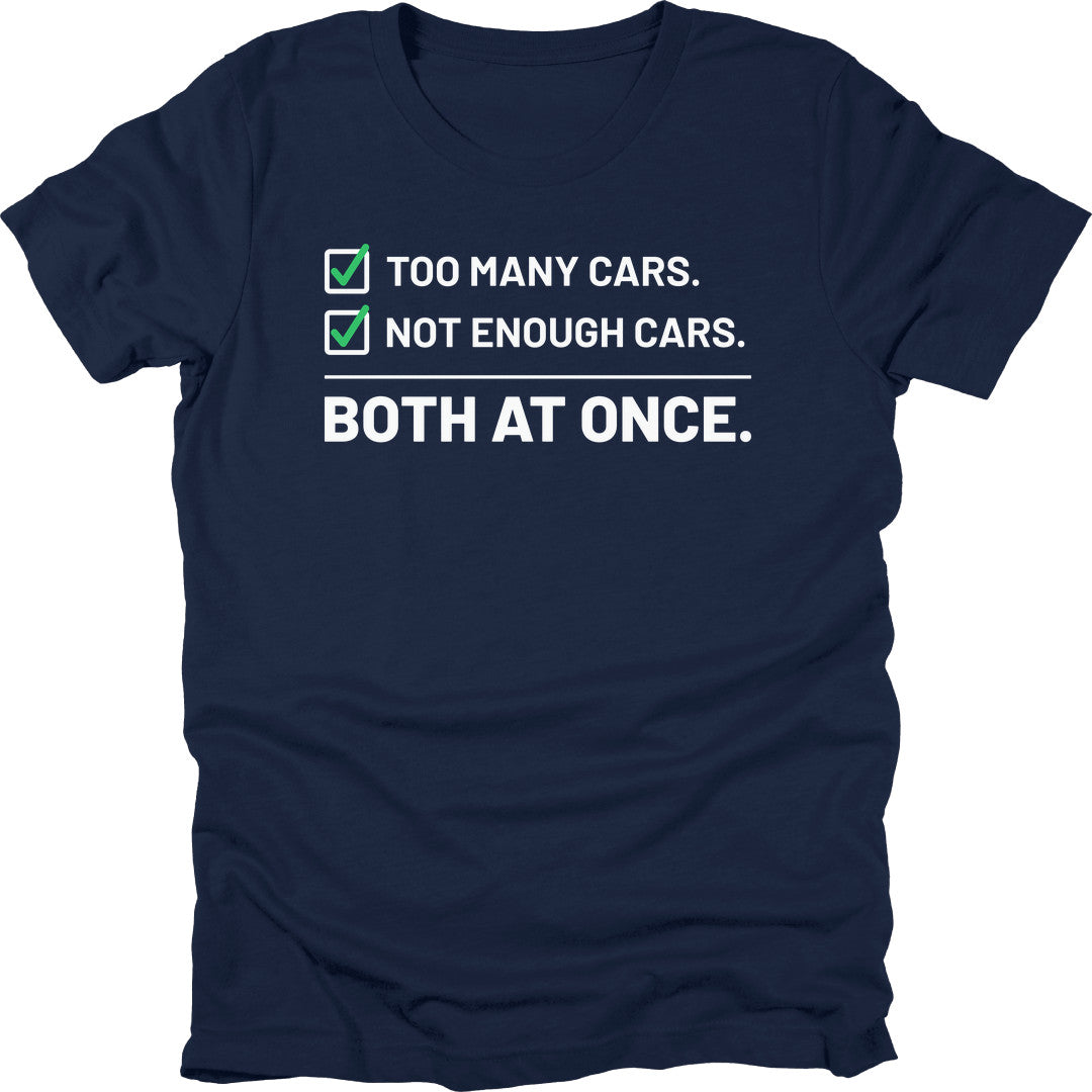 Not Enough Cars t-shirt in Navy