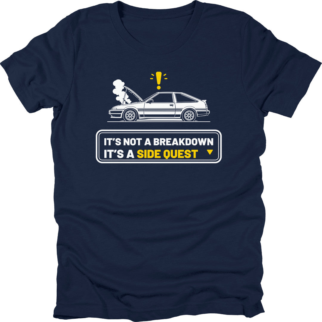 Side Quest t-shirt in Navy
