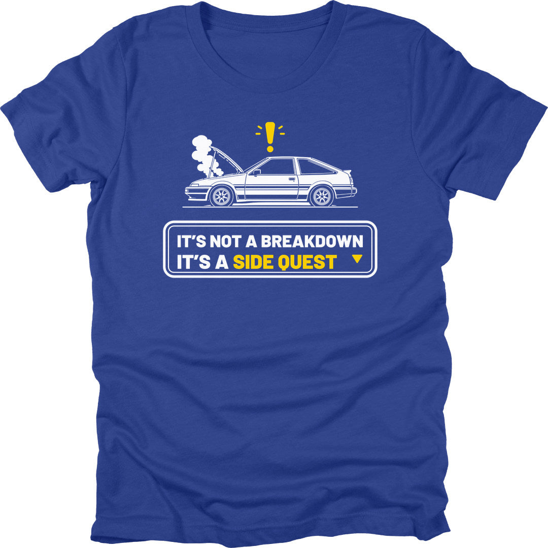 Side Quest t-shirt in Royal