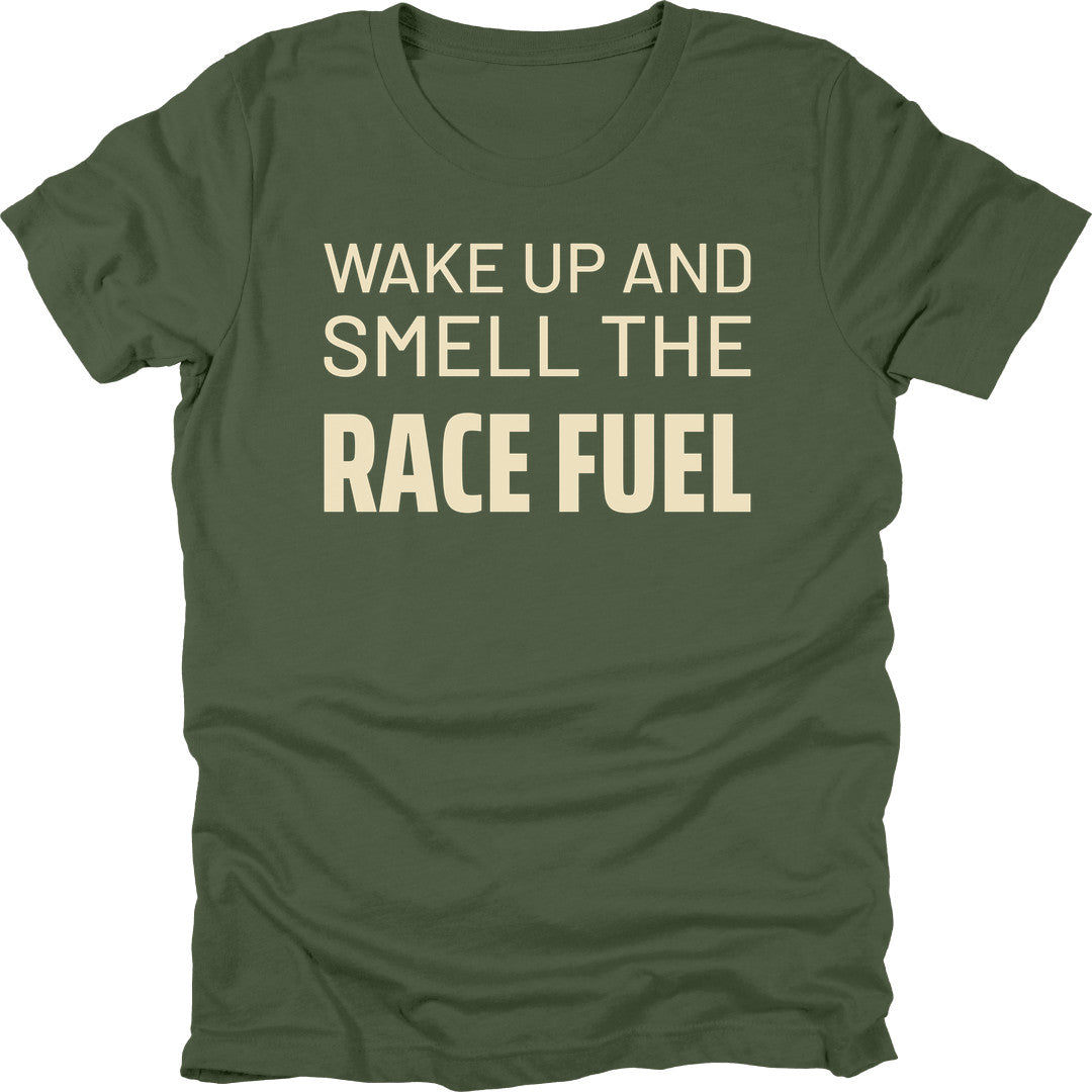 Race Fuel t-shirt in Military Green