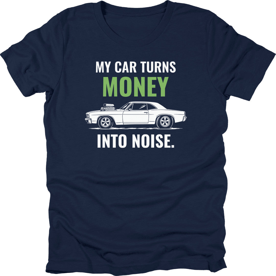 Money Into Noise t-shirt in Navy