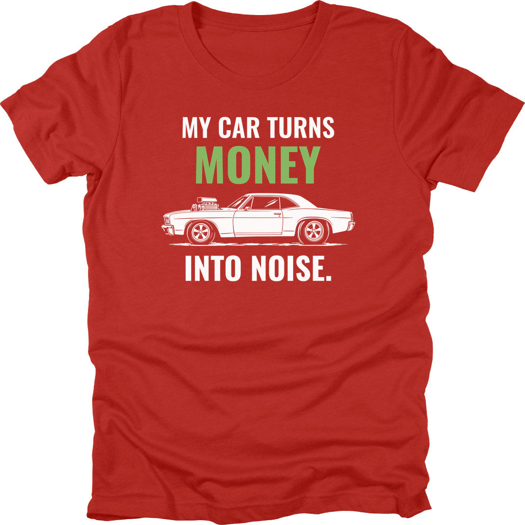 Money Into Noise t-shirt in Red