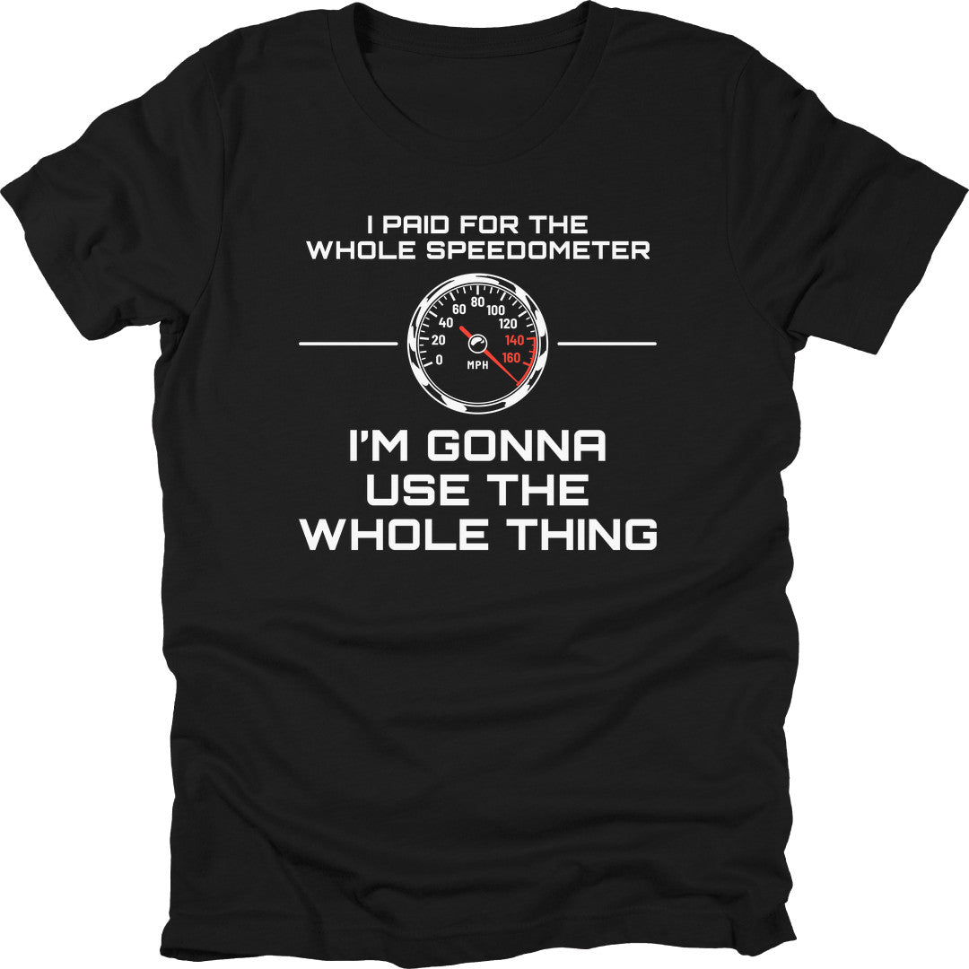 Whole Speedometer t-shirt in Black
