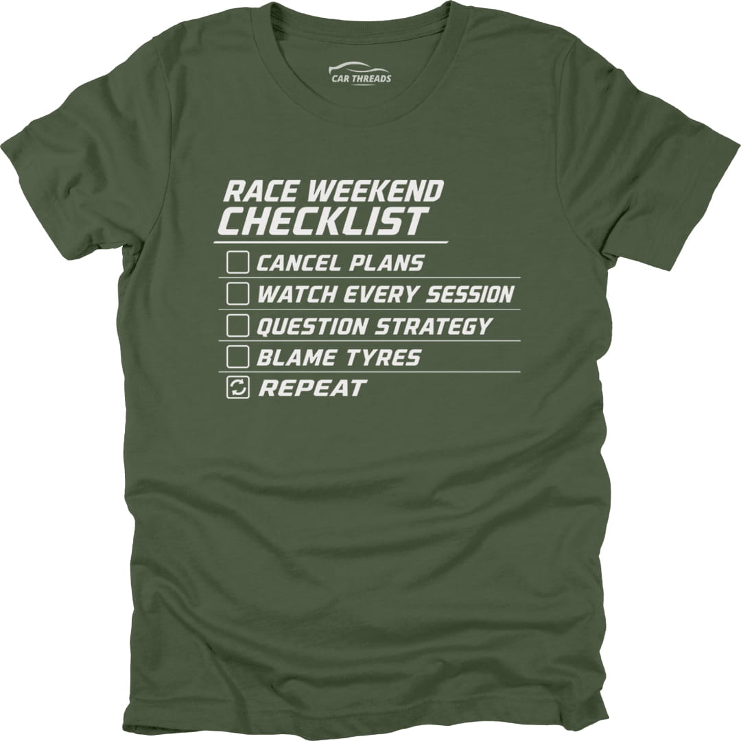 Race Weekend Checklist